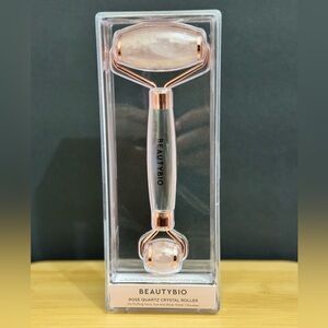 BeautyBio Rose Quartz Crystal Roller - Pink
